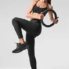 High-Waist Airlift Legging o długości 7/8 – czarne