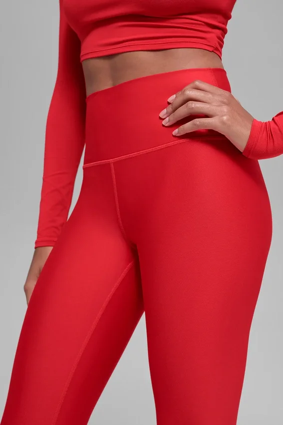 High-Waist Airlift Legging o długości 7/8 – jasnoczerwone