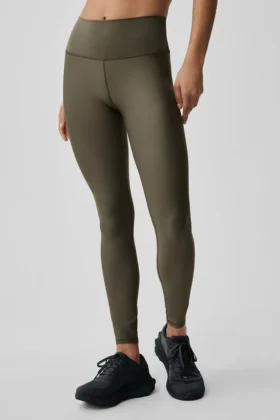 High-Waist Airlift Legging – oliwkowe drzewo