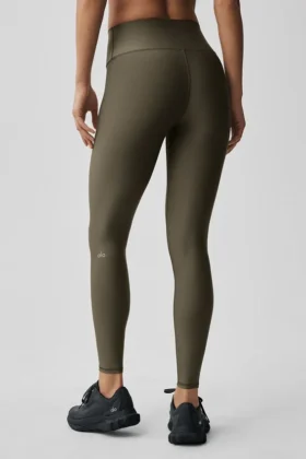 High-Waist Airlift Legging – oliwkowe drzewo