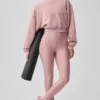 High-Waist Airlift Legging – Vintage Pink