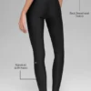 High-Waist Airlift Legging z funkcją wyrównywania sylwetki – czarne/białe