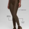 High-Waist Airlift Legginsy – Espresso