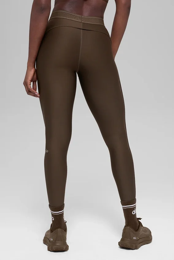 High-Waist Airlift Legginsy – Espresso