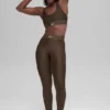 High-Waist Airlift Legginsy – Espresso