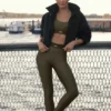 High-Waist Airlift Legginsy – Olive Tree/Olive Tree