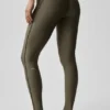 High-Waist Airlift Legginsy – Olive Tree/Olive Tree