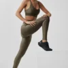High-Waist Airlift Legginsy – Olive Tree/Olive Tree