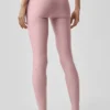 High-Waist Airlift Legginsy – różowy w stylu vintage/biały