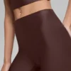 High-Waist Airlift Legginsy z wąskimi nogawkami – kolor Brownstone