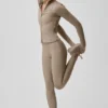 High-Waist Airlift Legginsy z wąskimi nogawkami – kolor Gravel