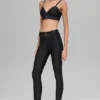 High-Waist Airlift Love Language Stirrup Legging – czarne