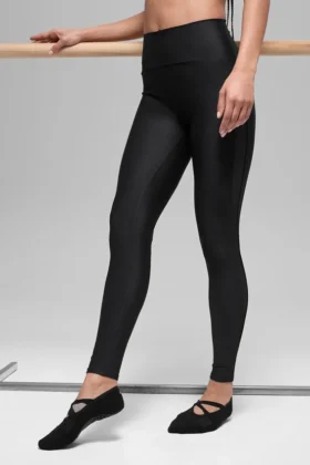 High-Waist Airlift Mesh Infatuation Legging – czarne