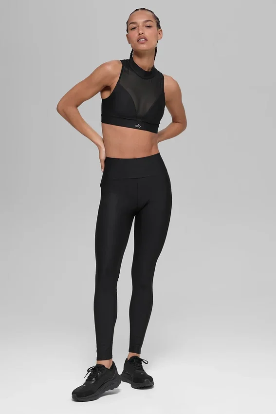 High-Waist Airlift Mesh Infatuation Legging – czarne