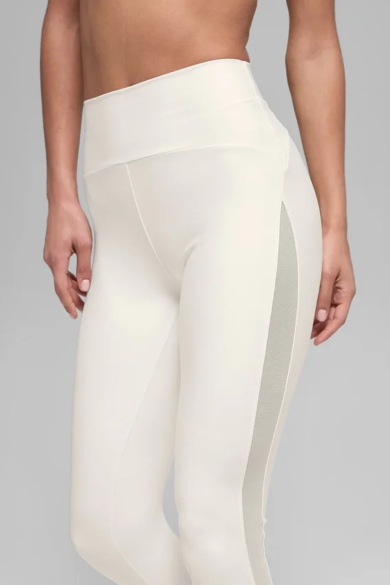 High-Waist Airlift Mesh Infatuation Legging – kolor kości słoniowej