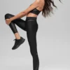 High-Waist Airlift Rebel 7/8 Legginsy – czarne