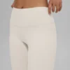 High-Waist Alosoft 7/8 Highlight Legginsy – kolor kości