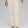 High-Waist Alosoft 7/8 Highlight Legginsy – kolor kości