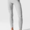 High-Waist Alosoft 7/8 Highlight Legginsy – sportowa szarość melanżowa