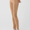 High-Waist Alosoft Head Start Legginsy – kolor Toasted Almond