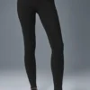 High-Waist Alosoft Legginsy domowe – czarne