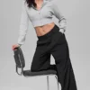 High-Waist Dreamscape Trouser (Long) – Black