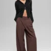 High-Waist Dreamscape Trouser (Long) – Brownstone