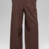 High-Waist Dreamscape Trouser (Long) – Brownstone
