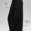 High-Waist Main Character Wide Leg Trouser – czarne