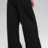High-Waist Main Character Wide Leg Trouser – czarne