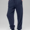 High-Waist New Class Jogger z wełny i kaszmiru – granatowe