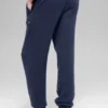 High-Waist New Class Jogger z wełny i kaszmiru – granatowe