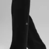 High-Waist New Class Wide Leg Pants z wełny i kaszmiru – czarne