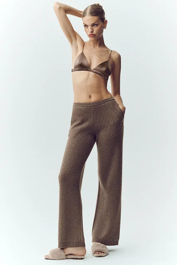High-Waist Northstar Straight Leg Pant – kolor Alpine Cocoa Heather
