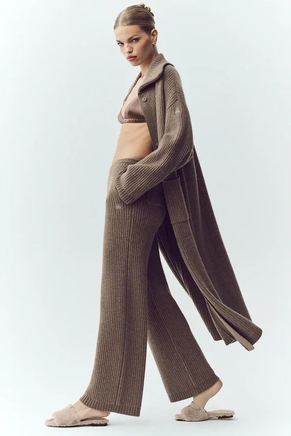 High-Waist Northstar Straight Leg Pant – kolor Alpine Cocoa Heather