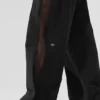 High-Waist Origin Wide Leg Track Pant – Black