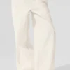 High-Waist Origin Wide Leg Track Pant – kolor kości słoniowej