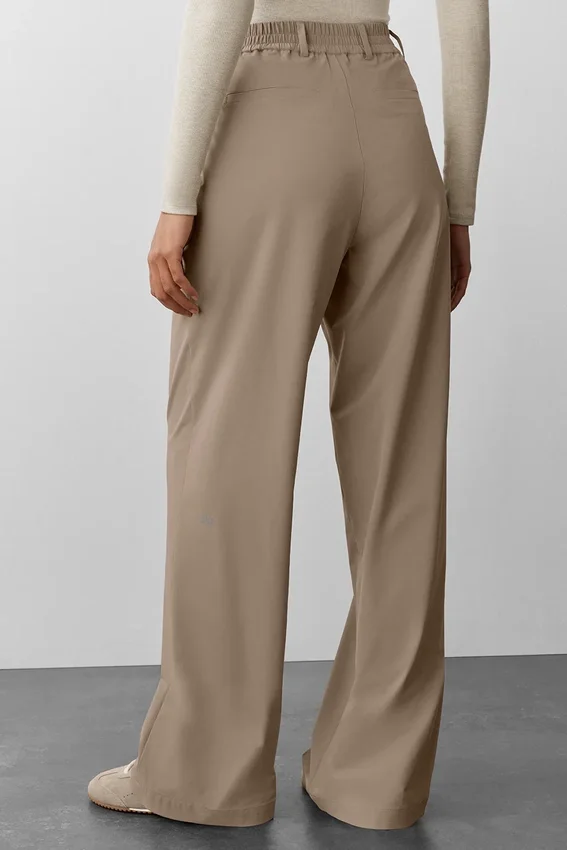 High-Waist Pursuit Trouser (Long) – kolor Gravel