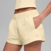 High-Waist Socialite Szorty – Candlelight Yellow