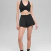 High-Waist Socialite Szorty – czarne