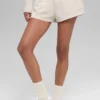 High-Waist Socialite Szorty – kolor kości