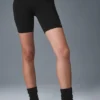 High-Waist szorty rowerowe 7" – czarne