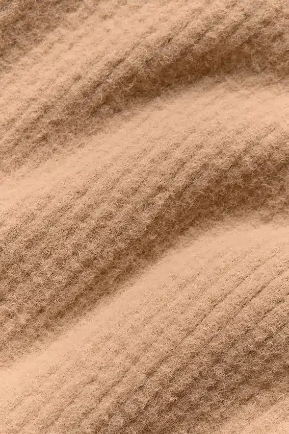 High-Waist Wide Leg Pants „Snuggle Up Sweater” – kolor Toasted Almond