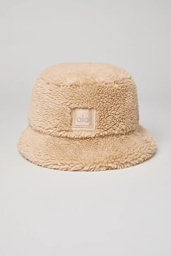 Kapelusz typu bucket Foxy Sherpa – kolor camel