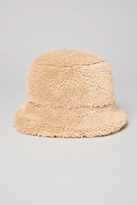 Kapelusz typu bucket Foxy Sherpa – kolor camel