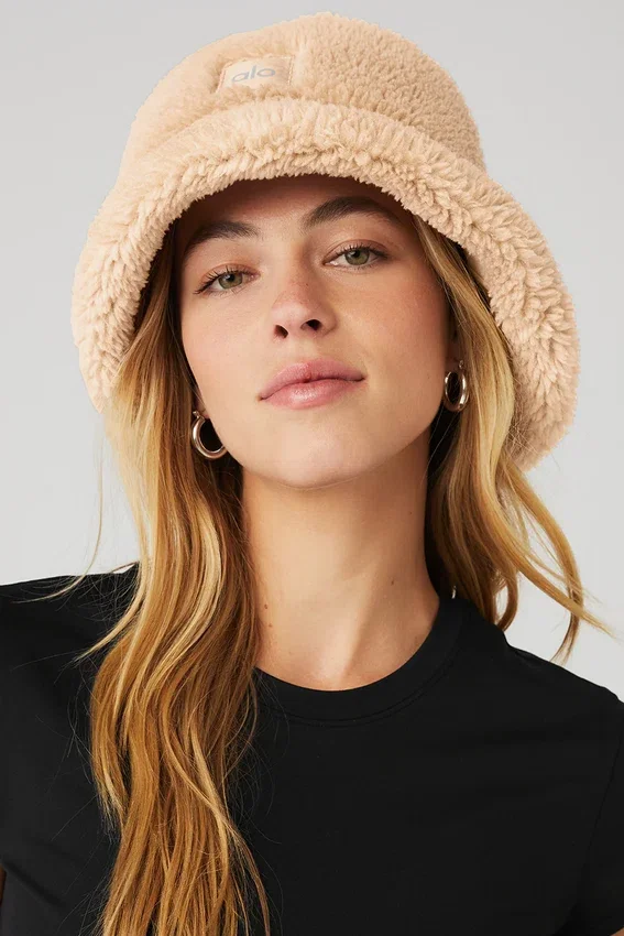 Kapelusz typu bucket Foxy Sherpa – kolor camel
