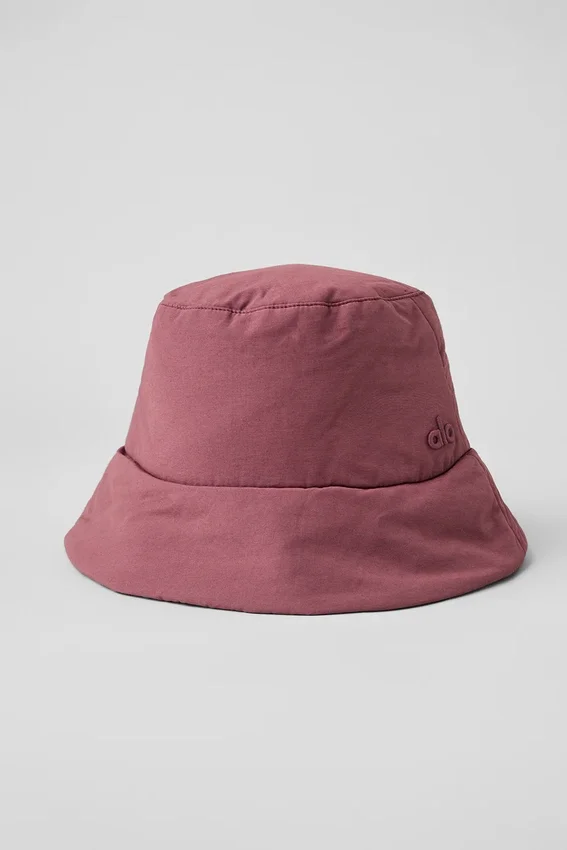 Kapelusz typu bucket „Good Shade Puffer” – kolor burgundowo-truflowy