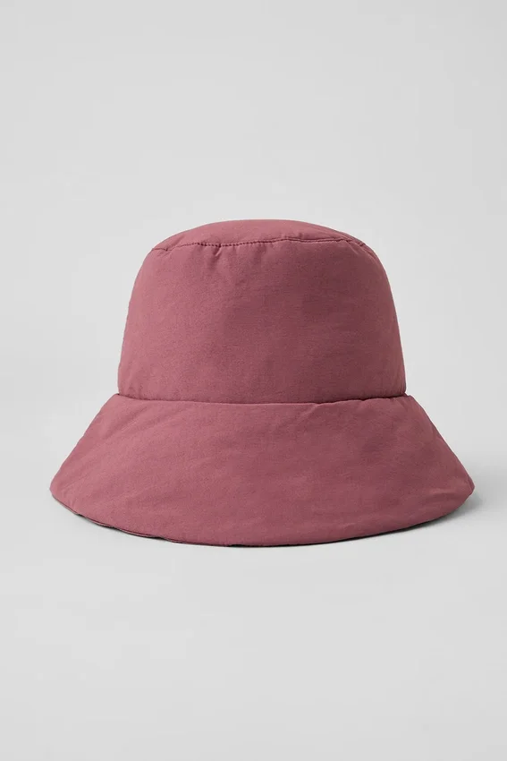 Kapelusz typu bucket „Good Shade Puffer” – kolor burgundowo-truflowy