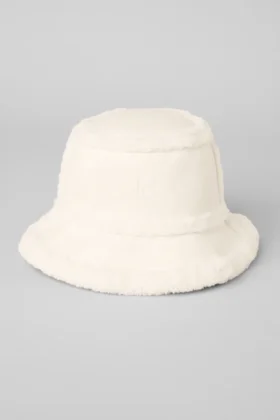Kapelusz typu bucket Winterfun – kolor kości słoniowej
