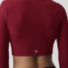 Kardigan „Whisper” z prążkowanym splotem – kolor Summer Romance Red
